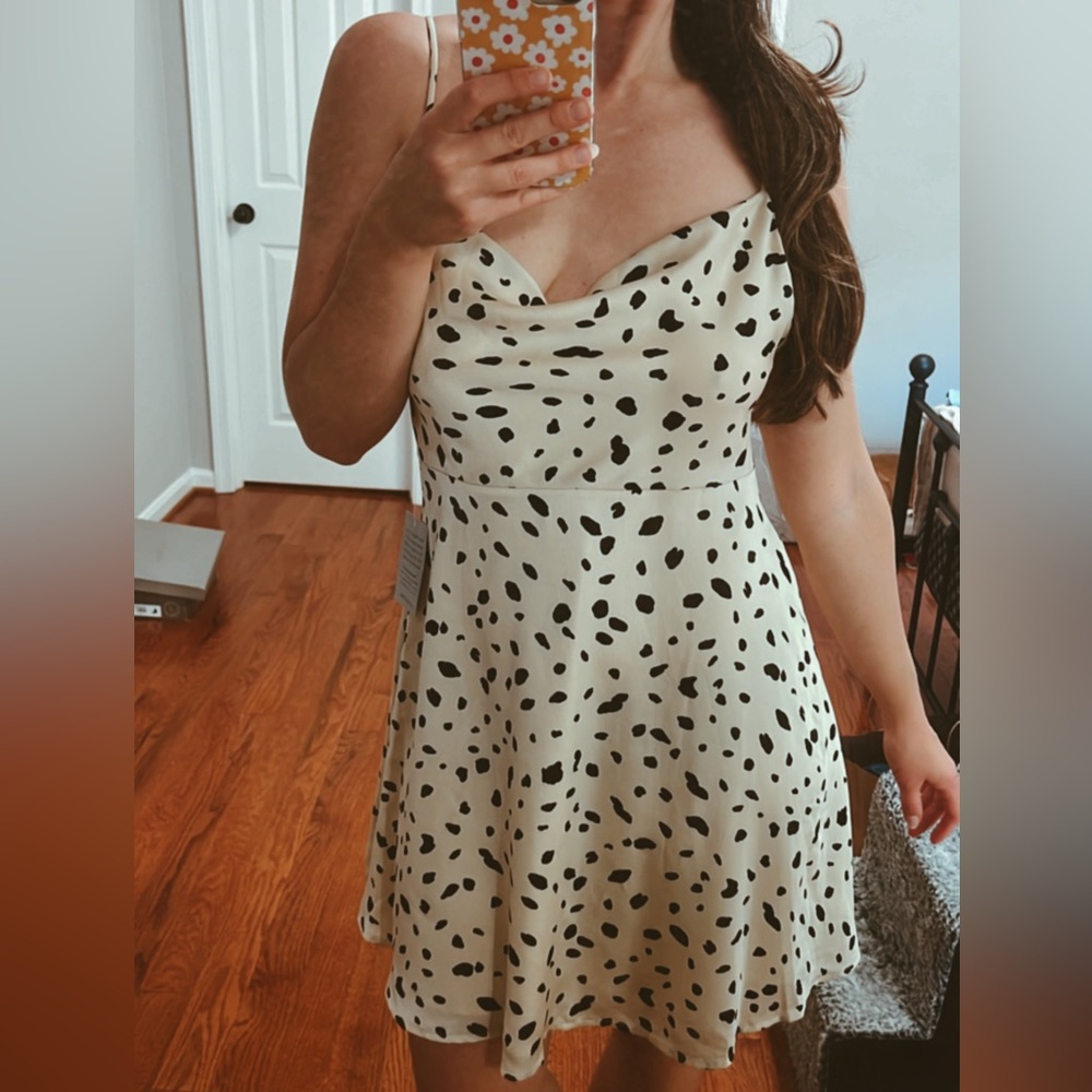Cowl neck dress